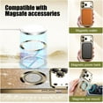 thumbnail image 3 of For iPhone 17 Pro Magnetic Glitter Case Compatible with MagSafe,Full Protection Slim Shockproof Anti-Scratch Case with Camera Lens Protector Plating Bling Dust-Proof Net, 3 of 7