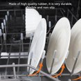 thumbnail image 3 of BQLZR White Universal Flexible Round End Dishwasher Prong Rack Rubber Caps Pack of 100, 3 of 5