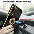 thumbnail image 6 of for Samsung Galaxy S23 Plus Case with Magnetic Ring Holder Soft TPU Electroplated Cover Shockproof Scratchproof Kickstand Slim Protective Phone Case for Galaxy S23+ Black, 6 of 12