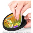 thumbnail image 3 of Silicone Non-Slip Drink Coasters with Removable Printed Absorbent Felt Pad - Set of 4 - Bahama Mama - Image by Dan Morris, 3 of 3