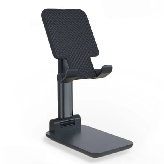 STONEGO Desktop Phone Stand - Foldable and Adjustable Metal Stand for iPhone, iPad, and Tablets - Portable and Expandable Holder for Desk, Office, Home, and Travel Use - Stable and Durable Design