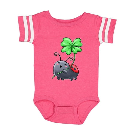 

Inktastic Ladybug with Four Leaf Clover Gift Baby Boy or Baby Girl Bodysuit