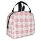thumbnail image 2 of Easygdp Plaid Heart Bolsa Térmica Premium - Tela Oxford Impermeable, Gran Capacidad, Bolsillo Frontal, Unisex para Trabajo, Escuela, Actividades al Aire Libre y Picnics, 2 of 8