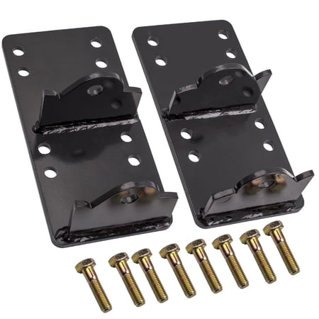 maXpeedingrods Swap Bracket Mount Pair with Bolts for Chevy GMC Truck w/Clamshell Mount 1973-1998 LS LSX Engine 4.8L 5.3L 5.7L 6.0L 6.2L Conversion Bracket