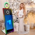 thumbnail image 3 of WideMeet 65inch Magic Mirror Photobooth with 43inch Touch Screen Machine Selfie for Birthday Party, 3 of 9