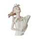 thumbnail image 3 of Jarrón con estatua femenina, escultura de niña, maceta floral, maceta de escritorio, elegante jarrón de flores para TV, mueble de mesa, adornos Blanco, 3 of 9