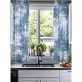 thumbnail image 2 of Modern Blue Sheer Curtains 39 Inch Length 2 Panels Set for Living Room/Bedroom, Vintage Abstract Art Contemporary Kitchen Curtains Grommet Semi-Sheer Curtains Drapes Window Treatments 27.5"x39"x2, 2 of 7