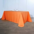 thumbnail image 2 of Efavormart 5PCS 90x156" ORANGE Wholesale Rectangle Polyester Tablecloth Linen Wedding Party Restaurant Tablecloth, 2 of 9