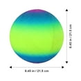 thumbnail image 3 of 4 Pcs Rainbow Pat Ball Beach Ball Playground Balls for Kids Ages 8-12 Kick Balls for Kids Balls for Playground Campus, 3 of 6