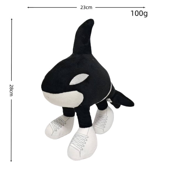 Tung Tung Tung Sahur Orca with Sneakers Plush Toy, 11 inch