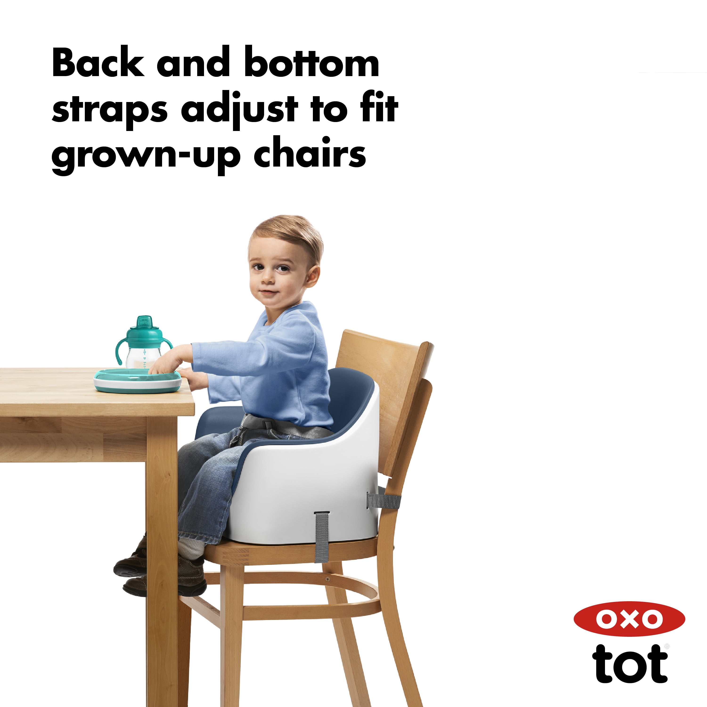 OXO Tot Toddler Nest Booster Seat With Removable Cushion - Navy