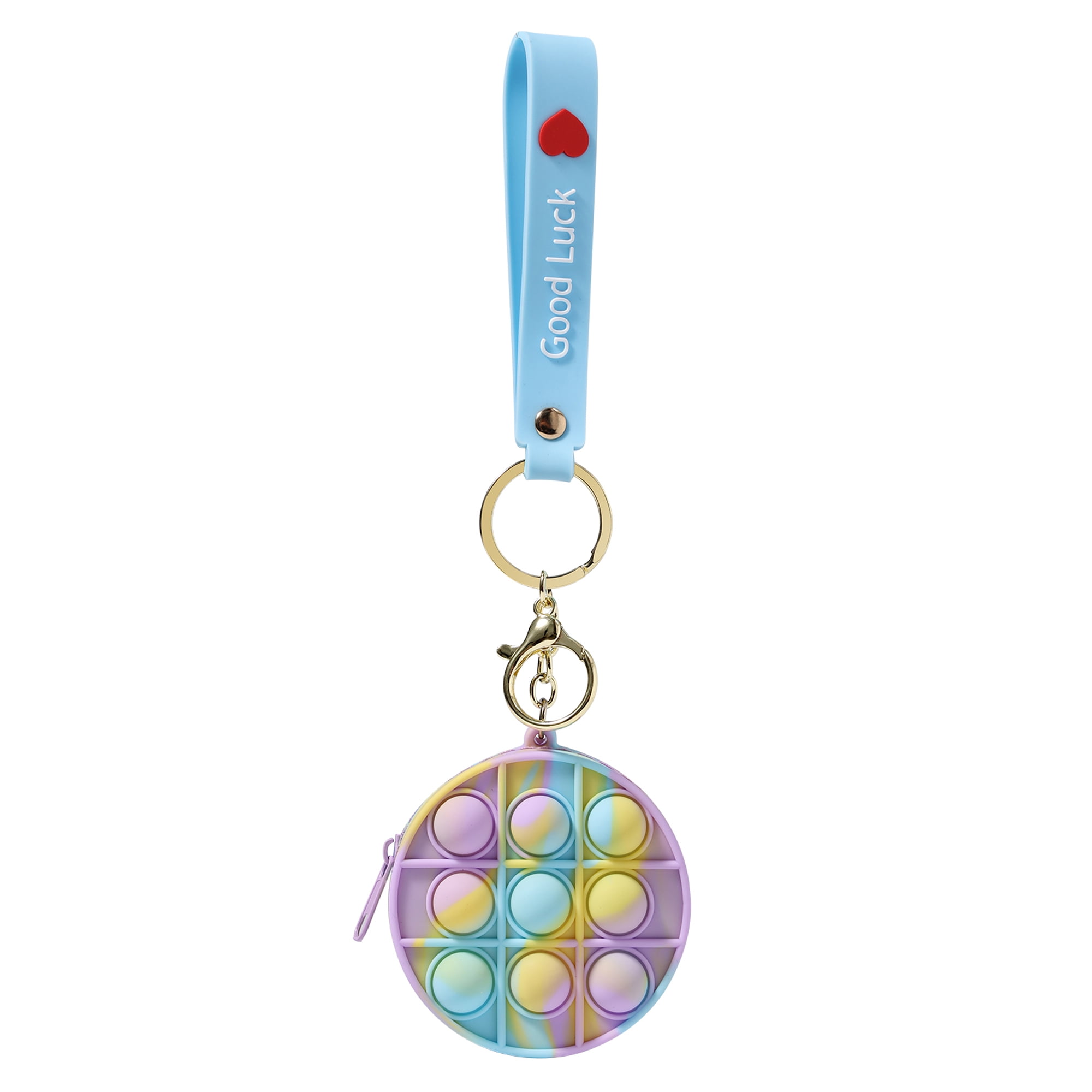 FINELOOK Key Buckle, Portable Multipurpose Key Chain with Round Coin