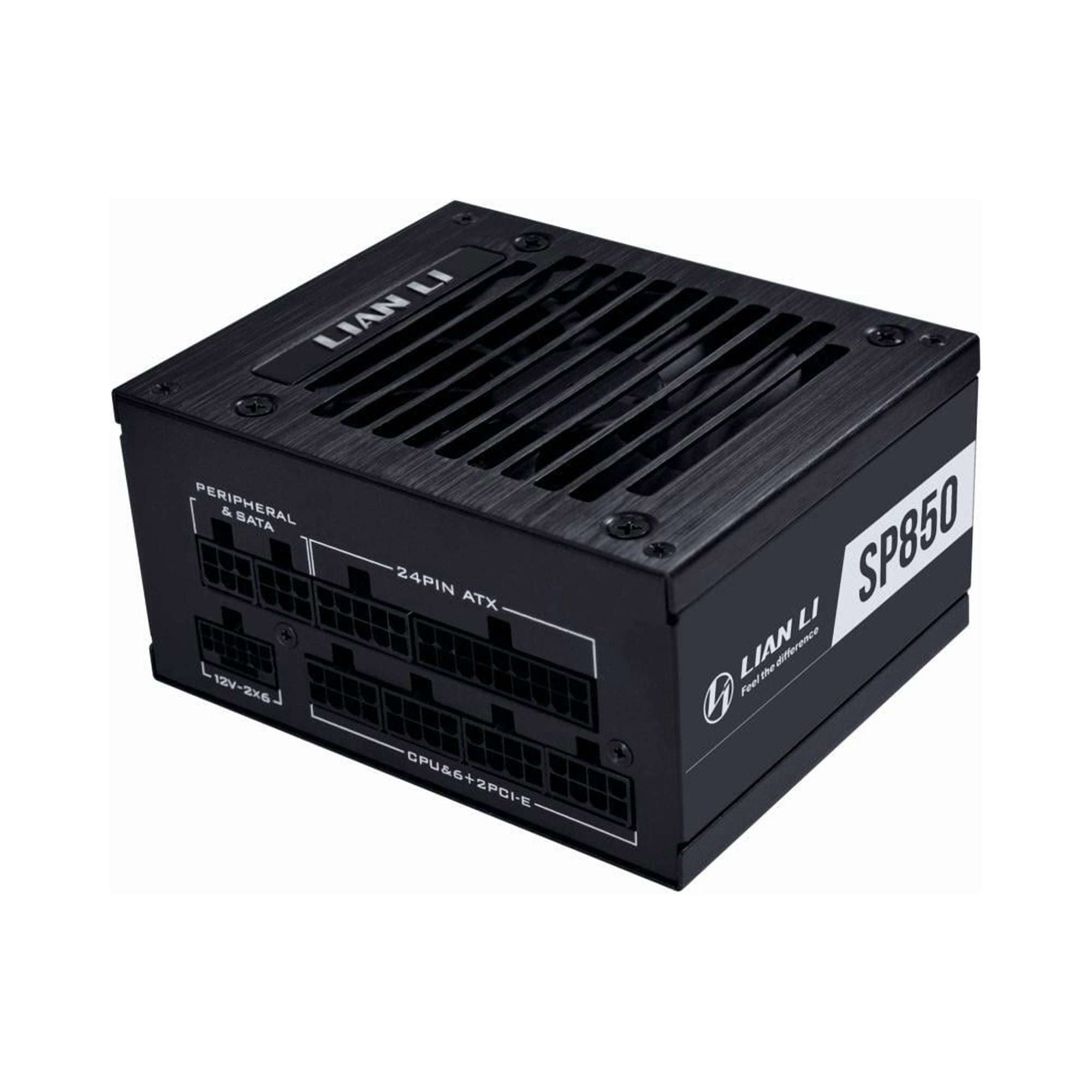 Lian Li SP V2 Gold - 850 Watt SFX Form Factor Power Supply with Native 12V-2x6 Cable - Low Noise - 80 Plus Gold Efficiency - ATX 3.1 & PCIe 5.0 Compliant - 92mm FDB Fan - 10-Year - Black (SP850G.B)