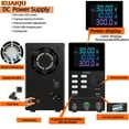 thumbnail image 2 of Kuaiqu 30V 10A DC Power Supply Variable Bench Power Supply, Colour 4-Digit LCD Display,Encoder Knob and Output Switch Model SPPS3010D, 1 Pack, 9.4" x 3.3" x 5.9", 2 of 12