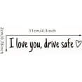 thumbnail image 2 of I Love You Drive Safe Mirror Sticker, Cute Car Decals for Women, Rear View Mirror Sticker, Inspirational Car Accessories, Pink Car Decor, Valentine’s Day Gifts for Her or Him(Blue,5pcs), 2 of 10