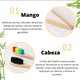 thumbnail image 4 of 50pz Cepillos Dientes Infantiles Bambú Biodegradable Suave, 4 of 10