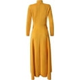 thumbnail image 6 of Women Long Dovetail Gothic Trench Coat Front Zipper Up Tailcoat Jacket, 6 of 7