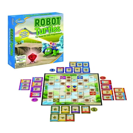 ThinkFun Robot Turtles STEM Toy and Coding Board Game for Preschoolers - Made Famous on Kickstarter, Teaches Programming Principles to Preschoolers (Best Way To Teach Kids Coding)