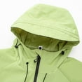 thumbnail image 6 of YLSDY Mens Windbreaker Jackets Lightweight - Windprrof Jacket Waterproof Mountain Sport Hooded Raincoat with Two Zipper Pocket Green XL, 6 of 8
