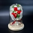 thumbnail image 5 of Eternal Rose Gift under $5! Yannianjz Rose Bouquet Valentine's Day Gift, Eternal Flower with Glass Cover and LED Light, Soap Flower Gift Box for Her, Home Decoration, 5 of 5