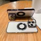thumbnail image 3 of Magnetic Clear Case for iPhone 15 Pro Max/15 Ultra Case with Full Camera Protection [Compatible with Magsafe] Plating Camera Hidden Stand Kickstand Co, 3 of 5
