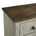 thumbnail image 4 of Elements Bloomfield 2-Drawer Nightstand with USB in Medium Brown and Washed Stone, 4 of 11
