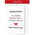 thumbnail image 3 of Tarjeta de San Valentín PUGAILA Humorous Survival Aniversario, 3 of 7