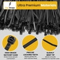 thumbnail image 6 of Zap Straps 100 Pack Nylon Zip Ties - With 50 Pounds Tensile Strength - Self Locking Cable Ties Black- Professional Grade Plastic Tie Wraps - Industry Pro Choice (14 Inch), 6 of 8