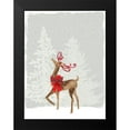 thumbnail image 2 of PI Studio 12x14 Black Modern Framed Museum Art Print Titled - Reindeer Stance, 2 of 5