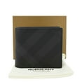 thumbnail image 3 of Pre-Owned BURBERRY London Check-Print Canvas Bi-Fold Wallet Black, 3 of 10