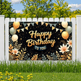 thumbnail image 7 of Yatrandify Decorative Design Happy Birthday Banner Colorful Balloons Celebration Banner for Birthday Party Celebration, 7 of 7