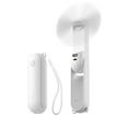 thumbnail image 1 of JISULIFE Handheld Mini Fan, 3 IN 1 Hand Fan, Portable USB Rechargeable Small Pocket Fan, Battery Operated Fan [14-21 Working Hours] with Power Bank, Flashlight Feature for Women,Travel,Outdoor, 1 of 7