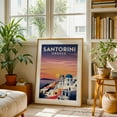 thumbnail image 5 of Vintage Santorini Illustration | Greek Island Art Print - Fira Greece Illustration Unframed Wall Art Print 5 x 7 inches, 5 of 60