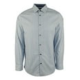 thumbnail image 2 of Men's Tailored Fit Striped Long Sleeve Dress Shirt-WM-S, 2 of 3