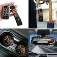 thumbnail image 5 of XYZCANDO American Flag Bear Seat Belt Cover Car Seat Cover Keychain Lipstick Cover Car Trash Can Steering Wheel Cover Center Mirror Cover Coasters Personalized Easy Installation Suitable for Men, 5 of 5