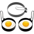 thumbnail image 1 of Egg Rings, 2 Pack Stainless Steel Egg Cooker Rings for Pancake, Sandwich, Mcmuffin Maker, 3.5inch, 1 of 5