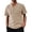 Khaki, variant on Men's Casual Button-Down Shirts Hawaiian Shirt Lapel Collar Print Lapels Shirts Classic Breathable Tees Button Down Tops