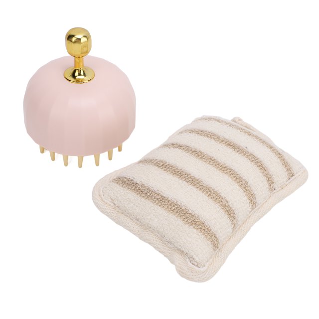 Esponja De Ducha Con Cepillo De Champú, Esponja De Baño Con Cepillo De Champú Suave Para Baño Para Promover La Relajación