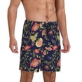 thumbnail image 2 of Wukai Flower Men’s Short Pajama Pants With Pockets Soft Sleep Pj Shorts for Men-3X-Large, 2 of 6