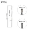 thumbnail image 2 of Uxcell 4mm Cutting Dia Round Straight Shank Cemented Carbide Twist Drill Bit, 120mm Length 2 Pack, 2 of 5
