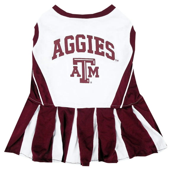 Pets First NCAA Texas A&m Aggies Robe Cheerleader pour Chiens et Chats. Taille TP, Couleur de l'Équipe NCAA