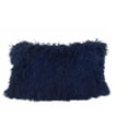 thumbnail image 2 of Navy Tibetan Lamb Pillow, 2 of 2