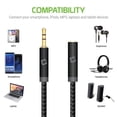 thumbnail image 3 of Cellet 3.5mm Stereo Audio Aux Cable for Stereo, iPods, MP3, Audio Player 6-Feet Extion Cable, 3 of 7