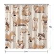 thumbnail image 5 of Shiba Inu Shower Curtain 72"x72" ,Bathroom Decorative Shower Curtains Set with 12 Hooks,Modern Waterproof Washable Shower Curtain, 5 of 6