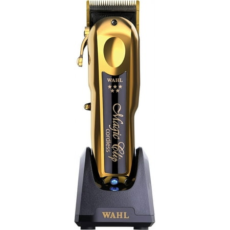 Wahl Professional 5 Star Gold Cordless Magic Clip Hair Clipper with 100+ Minute Run Time for Professional Barbers and Stylists - Model 8148-700