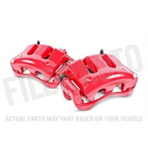 Power Stop Rear Pair of Red Powder Coated Calipers S4920