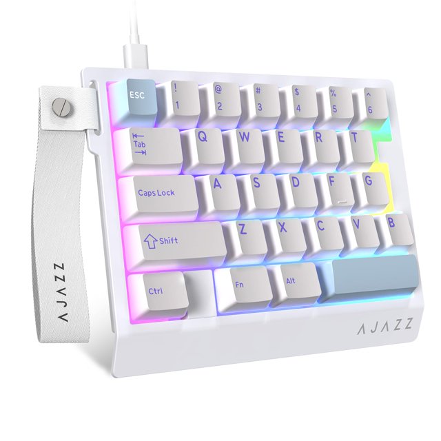 Teclado para juegos A.JAZZ AK029 con cable RGB de 29 teclas con una sola mano