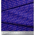 thumbnail image 2 of Soimoi Blue Silk Fabric Poker Card Symbol Printed Fabric 1 Yard 42 Inch Wide, 2 of 3