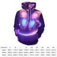 thumbnail image 2 of Glowing Butterfly in Space-2 3d Sweatshirts Hoodie Fashion Casual Personality Men's Women Street Hoodie Pullovers Long Sleeve Comfortable Top, 2 of 6