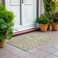 thumbnail image 6 of Addison Rugs Chantille Indoor/Outdoor Traditional Floral Gold Washable Rectangle Rug, 1'8" x 2'6", 6 of 6